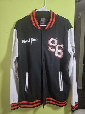 Adult Ghost Face Varsity Jacket Size M
